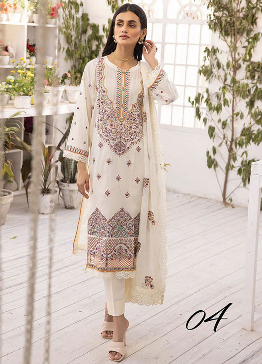 Sophia by Riaz Arts Swiss Embroidered 3pcs - Jotey