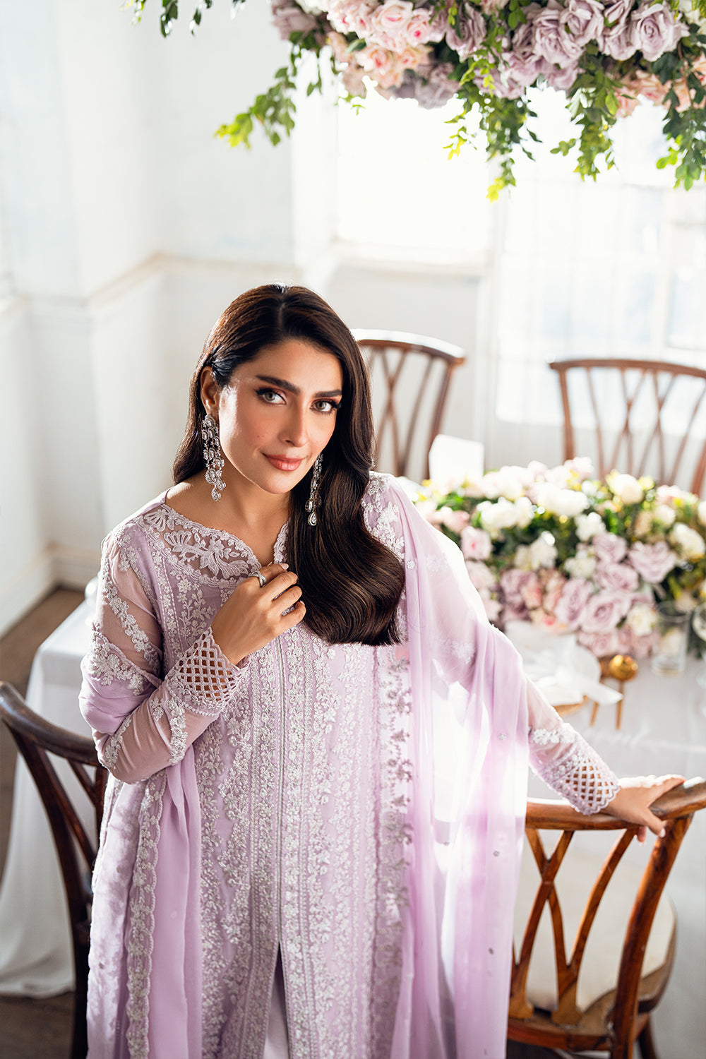 Azure Luxe'25 Embroidered Chiffon Unstitched 3pcs