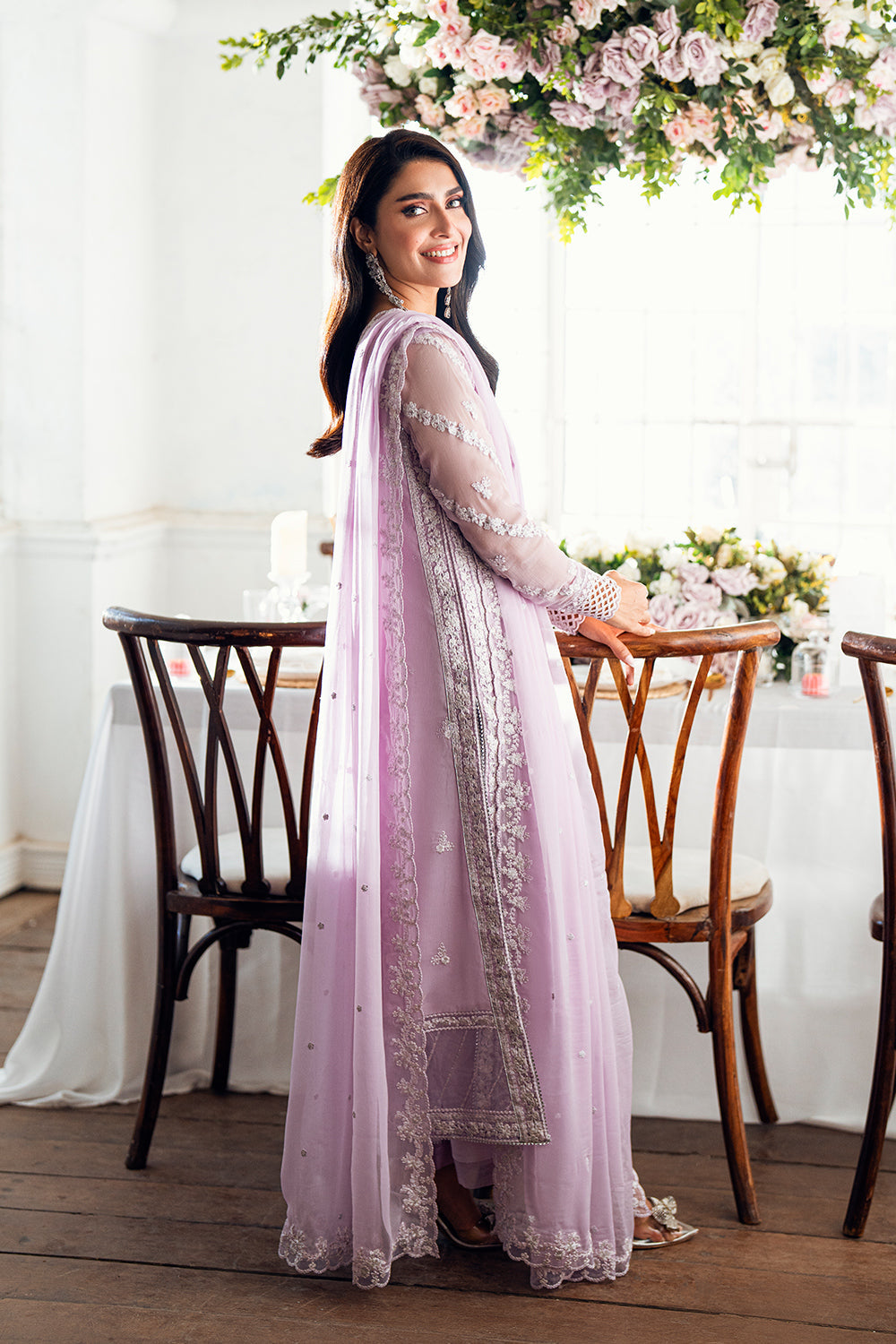 Azure Luxe'25 Embroidered Chiffon Unstitched 3pcs