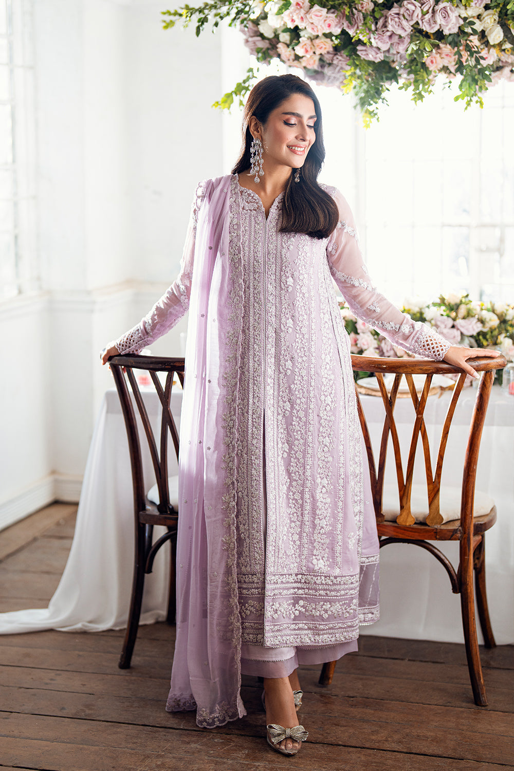 Azure Luxe'25 Embroidered Chiffon Unstitched 3pcs