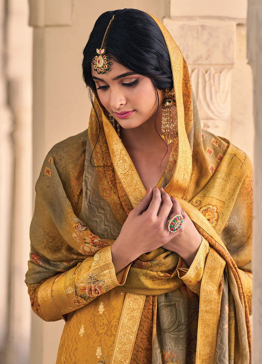 The Wild Simar Vol- 04 Unstitched 3pcs - Jotey