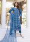 Valentina By Anaya Hoor Embroidered Swiss 3pcs - Jotey