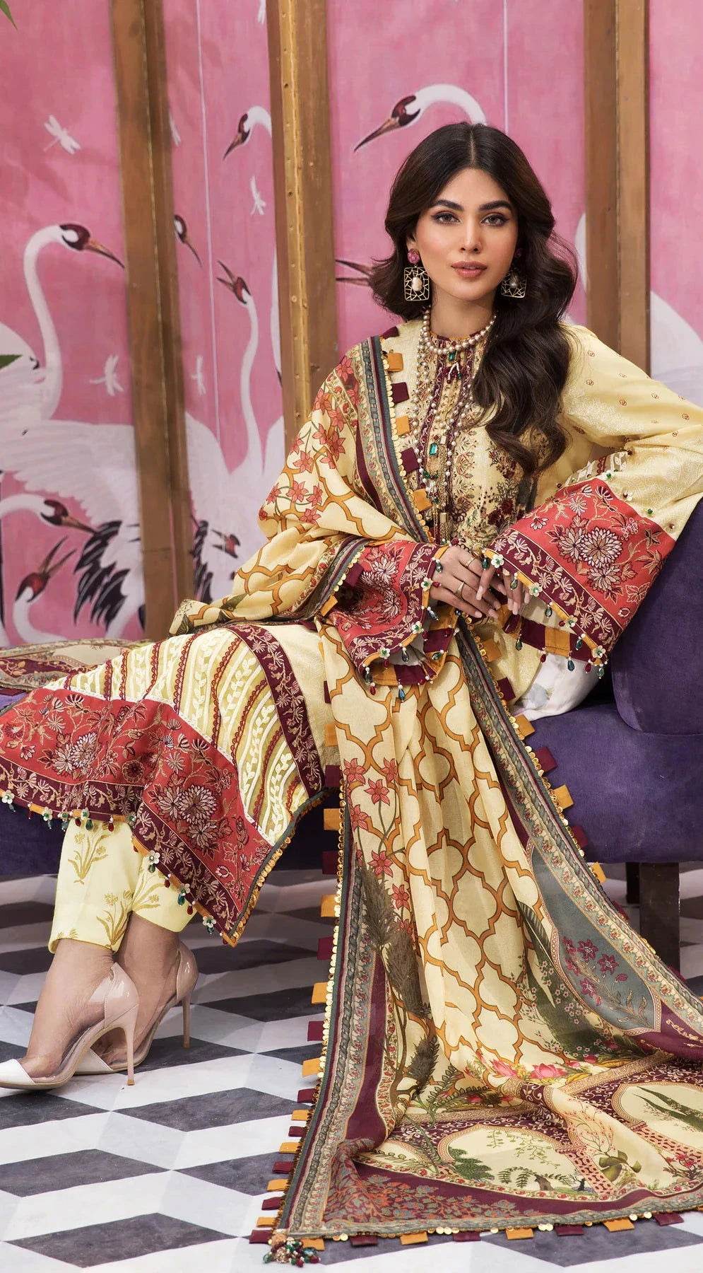 Viva Anaya Lawn 3Pcs - Jotey
