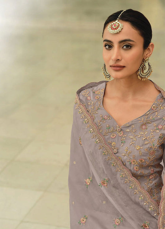 Vivek Vivanta Organza Unstitched 3pcs - Jotey
