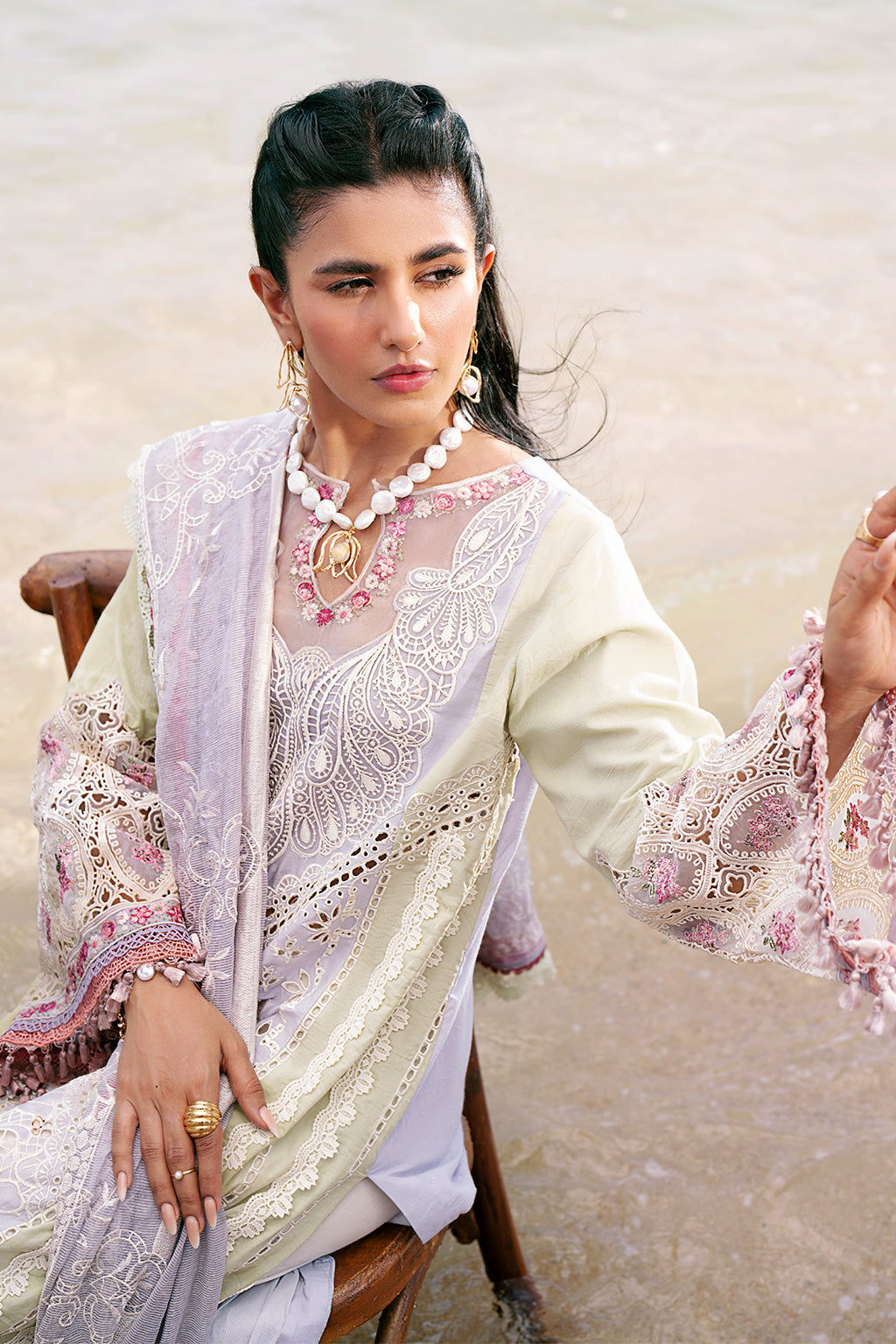 AJR Dastan Embroidered Luxury Lawn Unstitched 3pcs