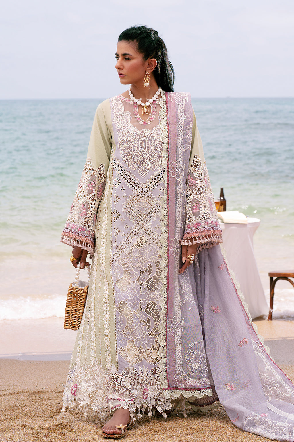 AJR Dastan Embroidered Luxury Lawn Unstitched 3pcs