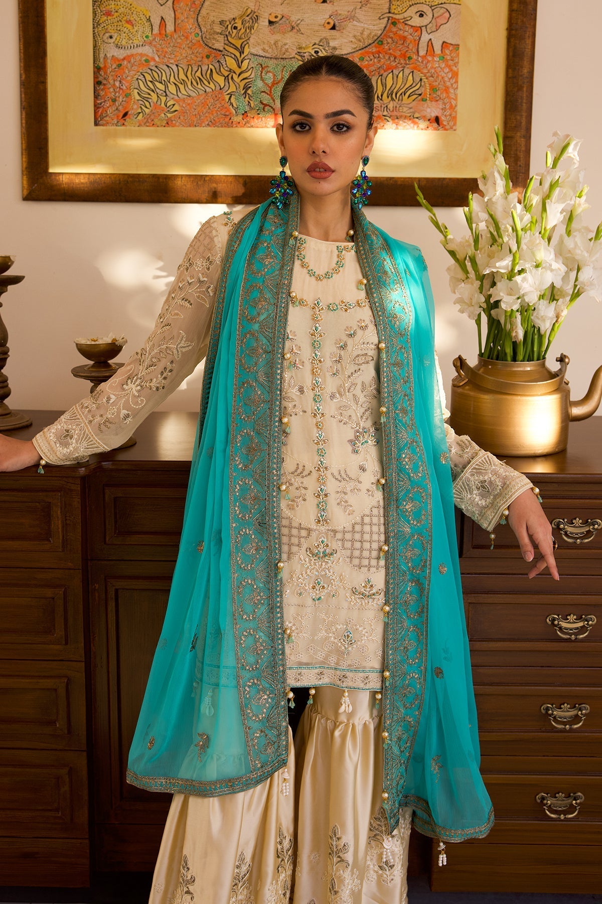 Zeenat Vol 17 Luxury Semi Stitched 3pcs - Jotey