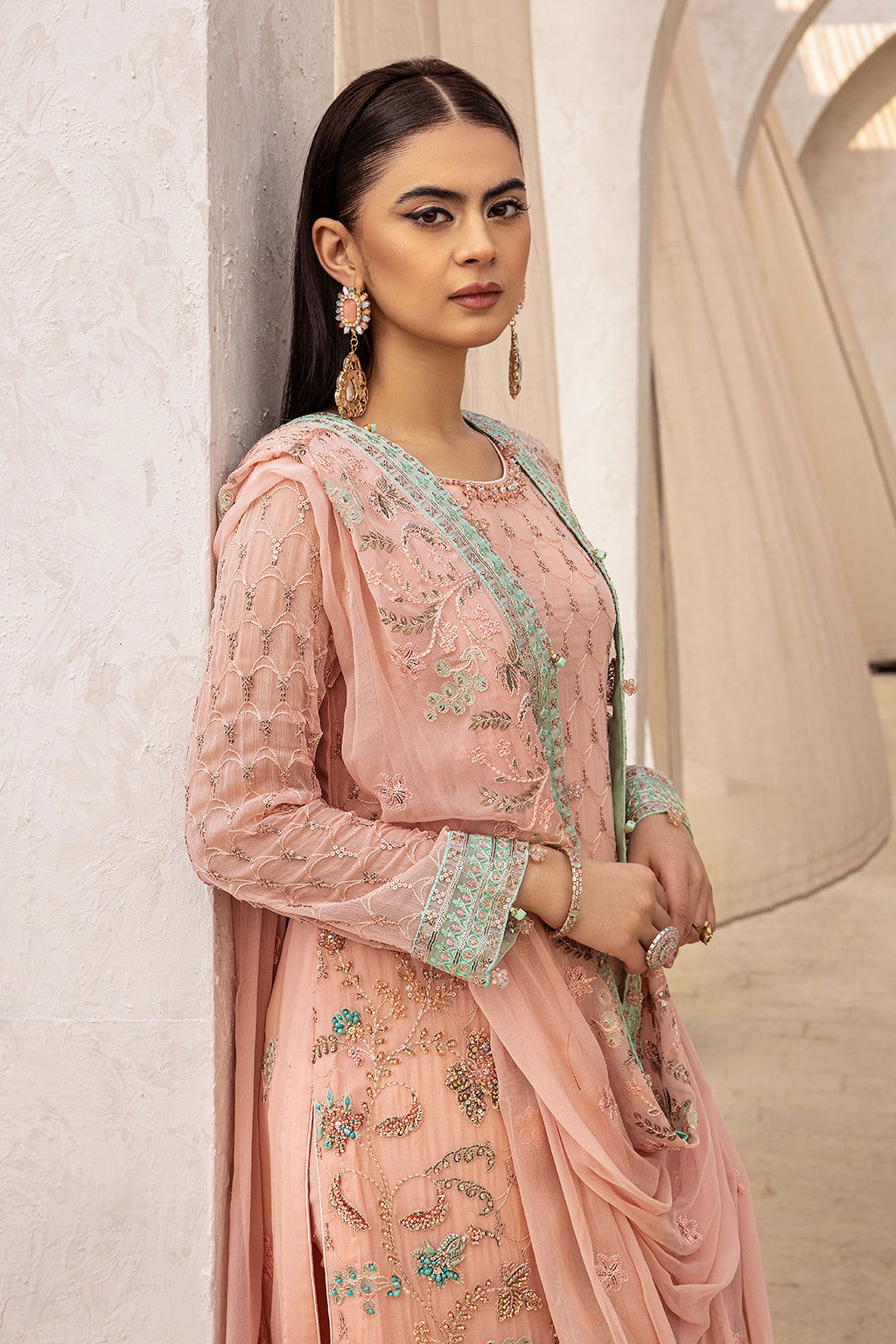 Zeenat Vol 18 Luxury EMB. Semi Stitched 3pcs - Jotey