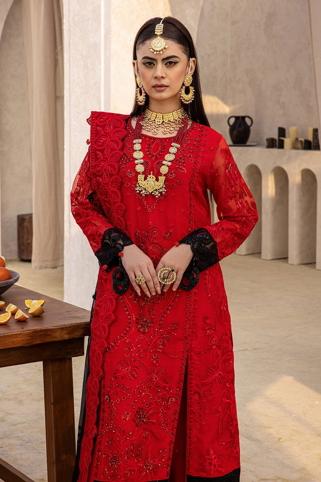 Zeenat Vol 18 Luxury EMB. Semi Stitched 3pcs - Jotey