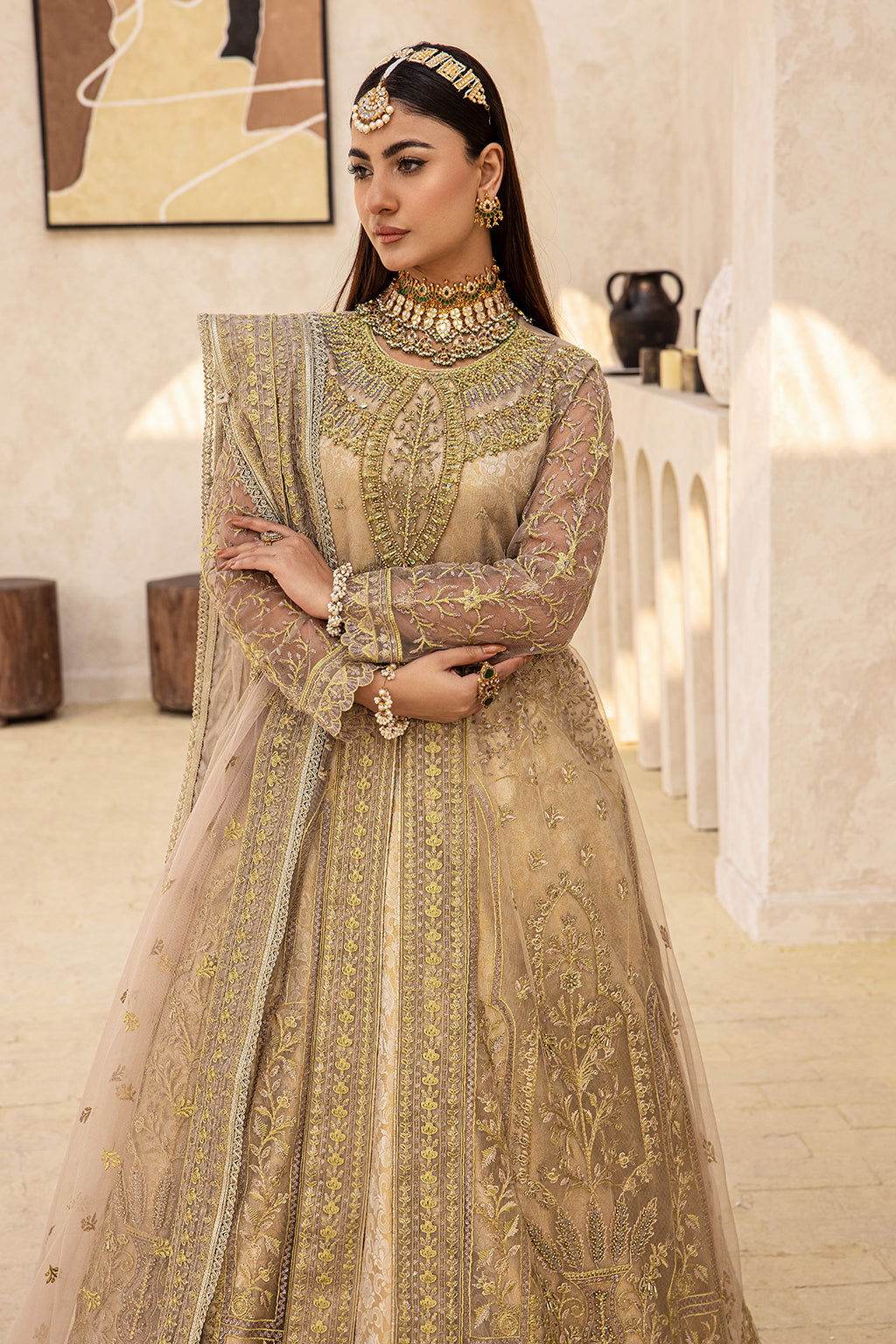 Zeenat Vol 18 Luxury EMB. Semi Stitched 3pcs - Jotey