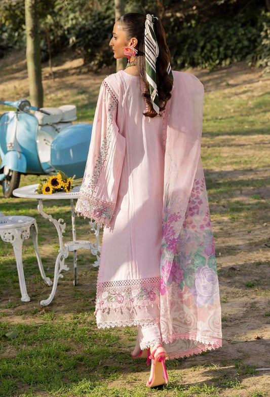 Adans Libas Gull Rukh Unstitched Lawn 3 Piece - Jotey