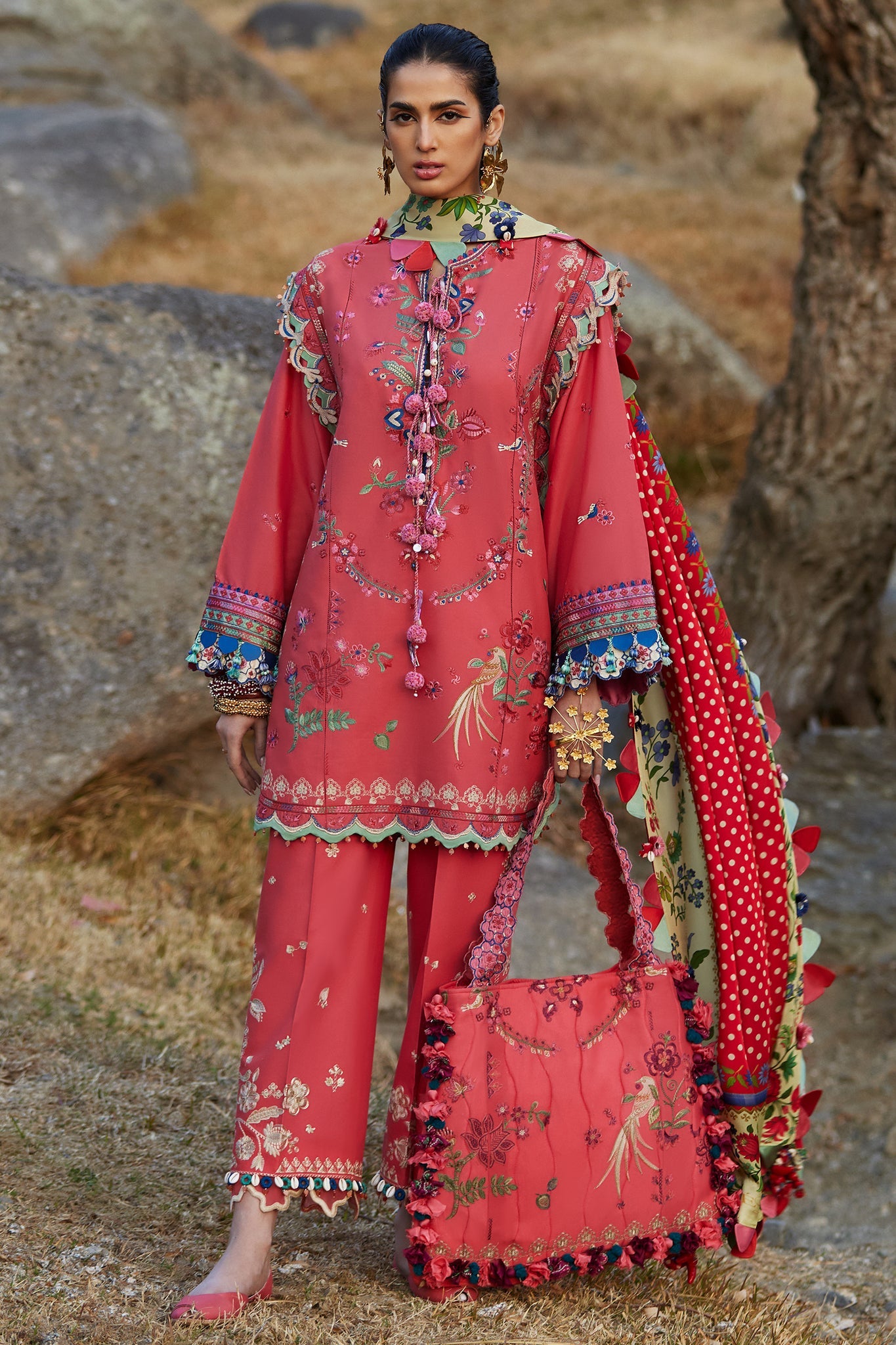 Elan Embroidered Lawn Unstitched 3pcs