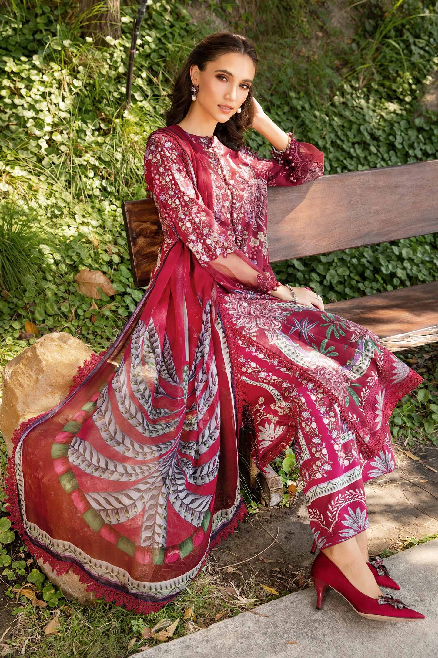 M. Prints By Maria B. Lawn Vol-25 Printed Unstitched 3pcs