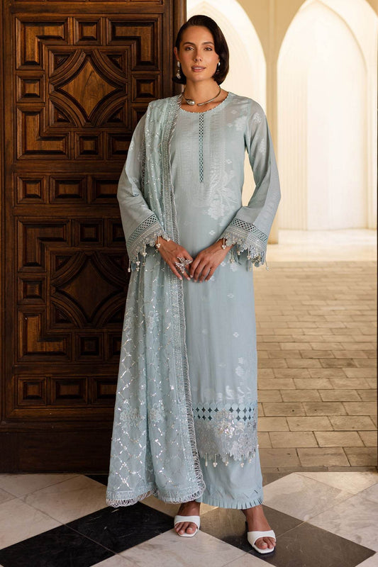 Nureh Exclusive Jacquard Unstitched Lawn 3pcs - Jotey