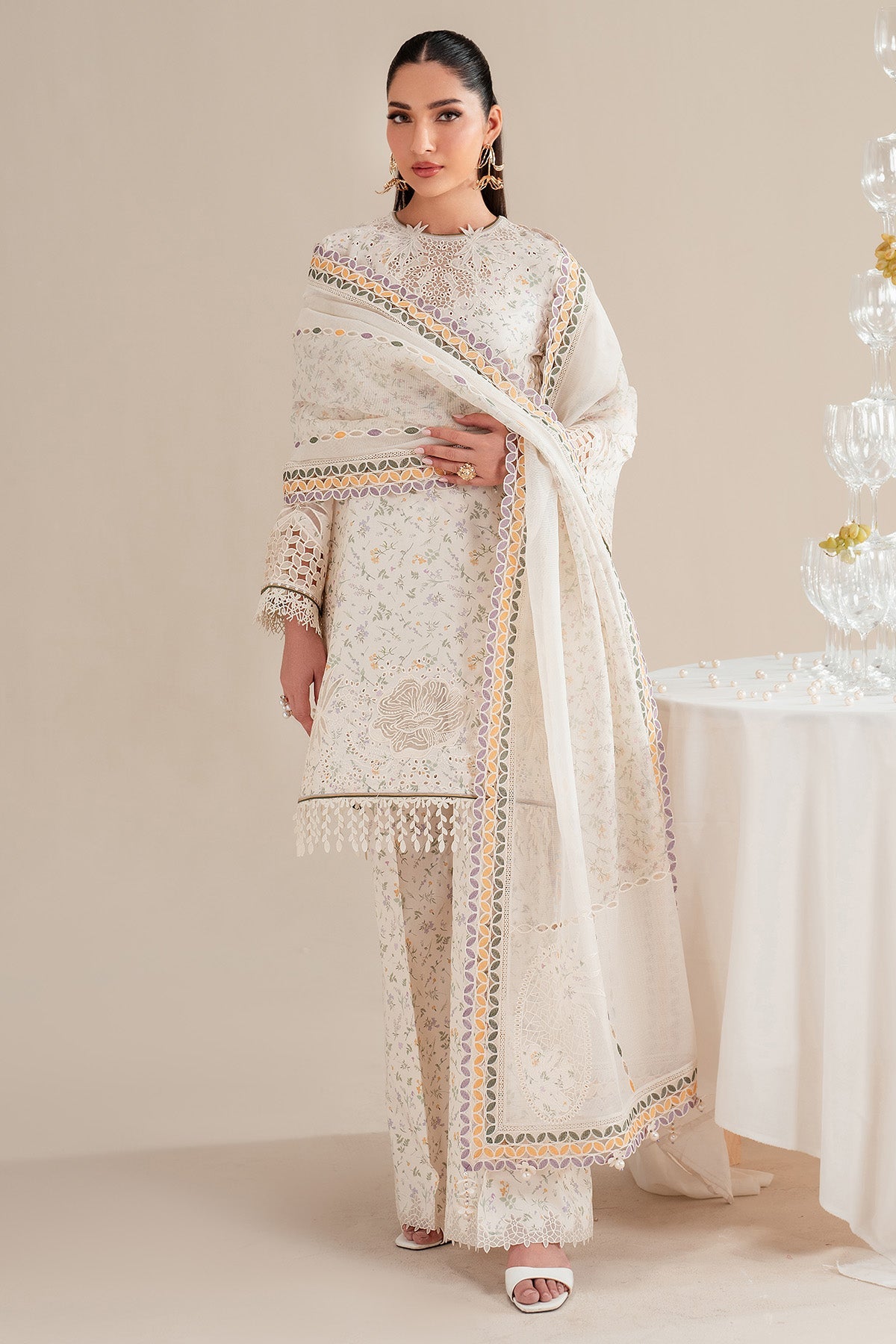 Iris By Jazmin Embroidered Luxury Lawn Unstitched 3pcs