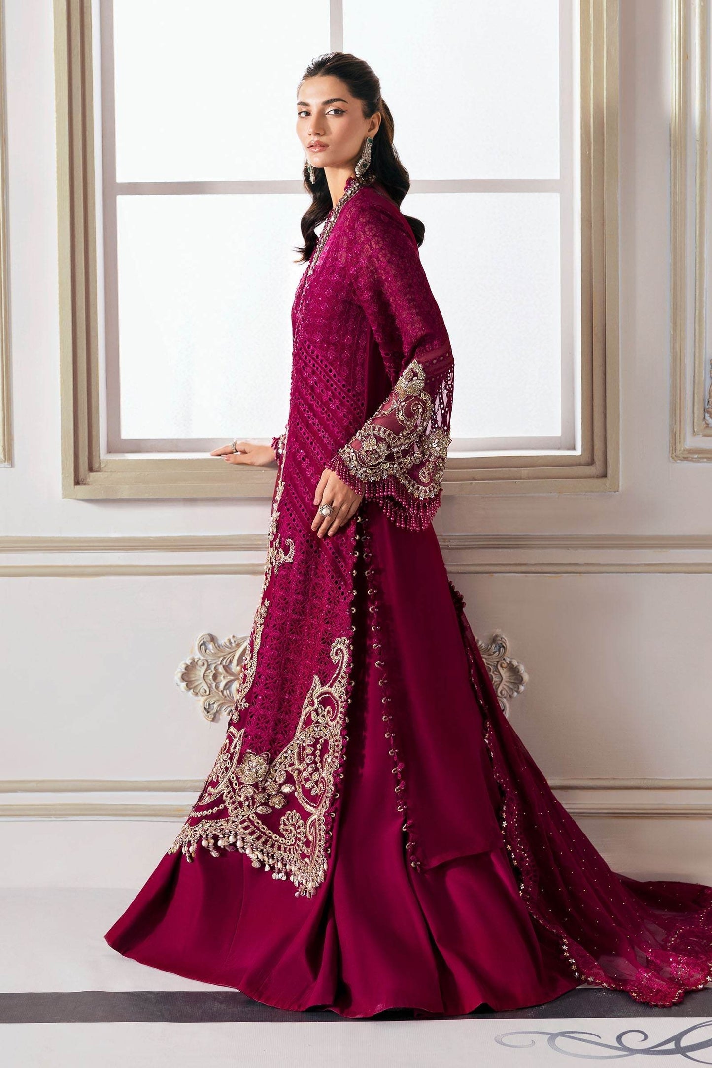 MARIA B. Embroidered Vol-30 Luxury Unstitched 3pcs - Jotey