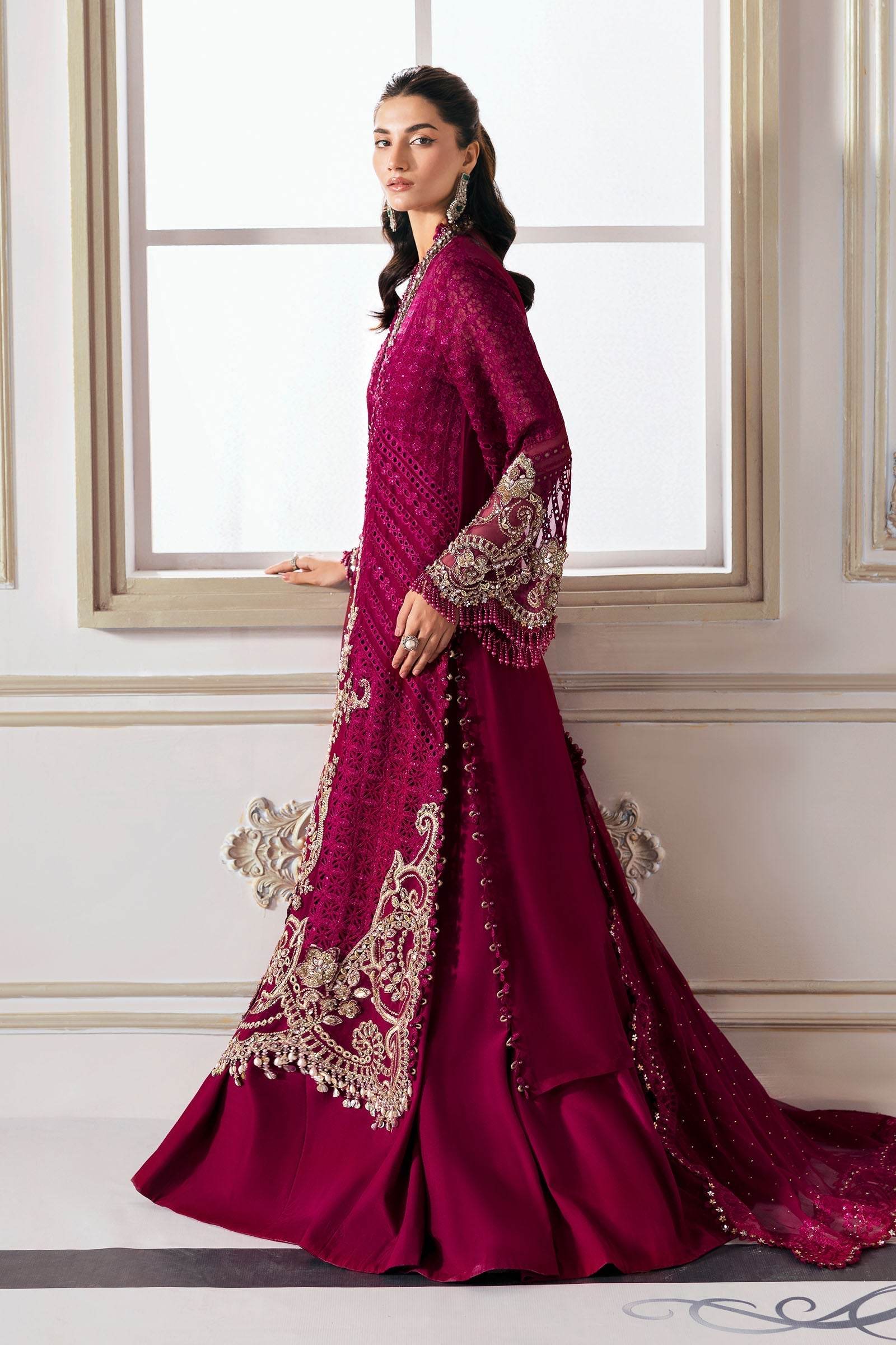 MARIA B. Embroidered Vol-30 Luxury Unstitched 3pcs - Jotey