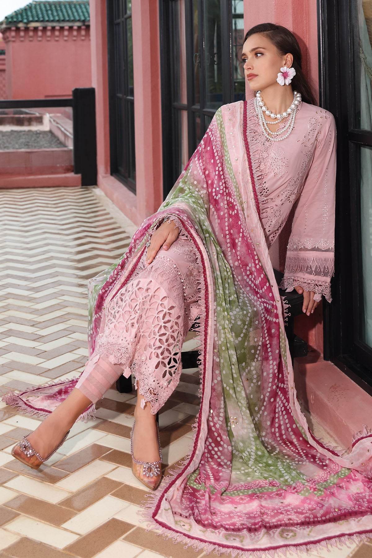 Baazar By Nureh Embroidered Chikankari Lawn Unstitched 3pcs - Jotey