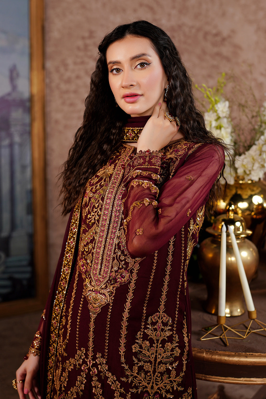 Aarzu Luxury Embroidered Vol-03 Unstitched 3Pcs