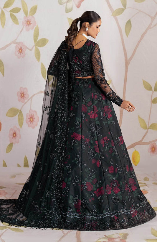 Shehnai By Zarif Embroidered Luxury Wedding Unstitched 3pcs - Jotey