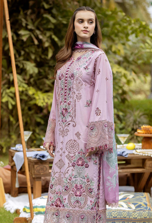 Adan's Libas Gardenia Embroiderd Unstitched Lawn 3 Piece