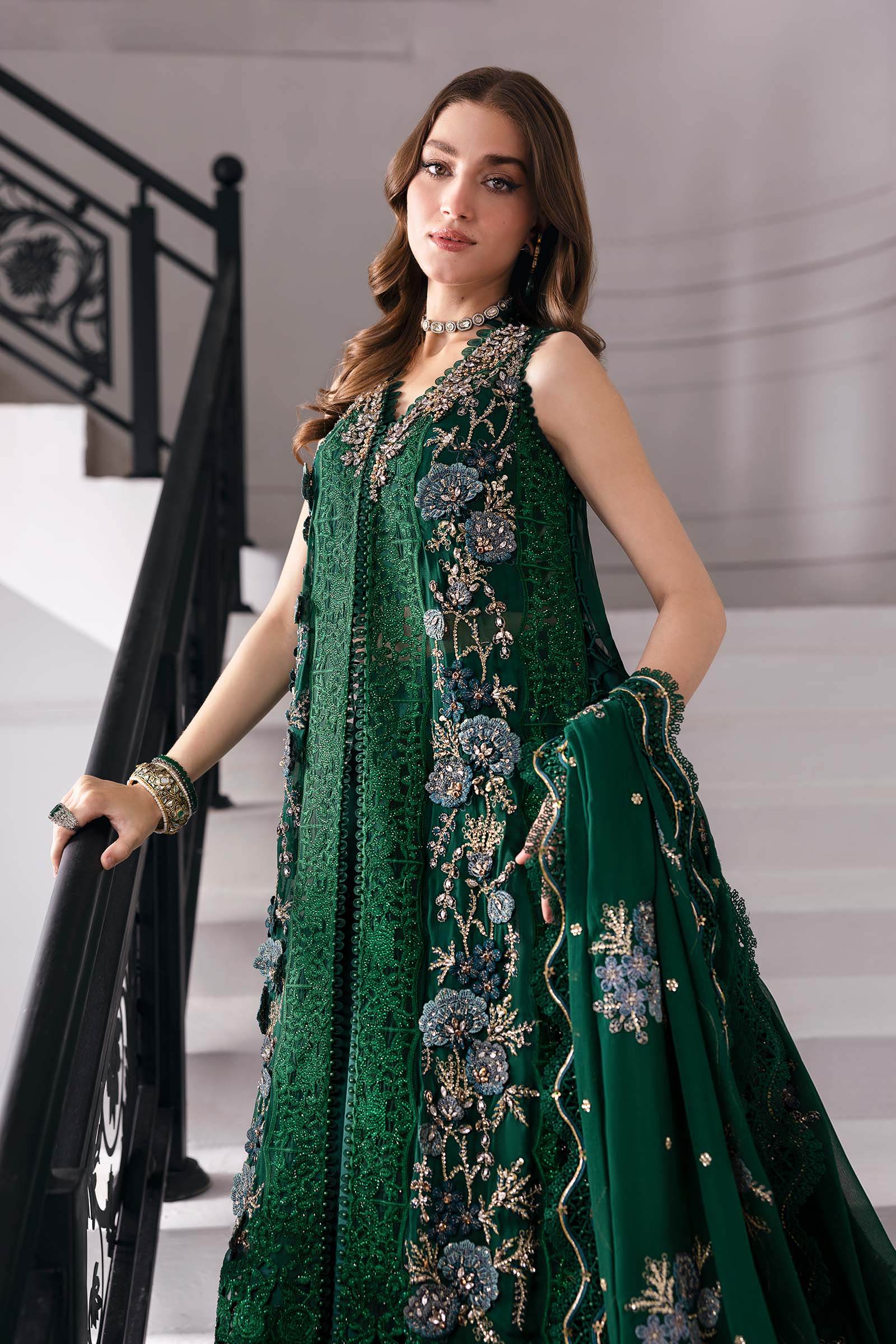 MARIA B. Embroidered Vol-30 Luxury Unstitched 3pcs - Jotey