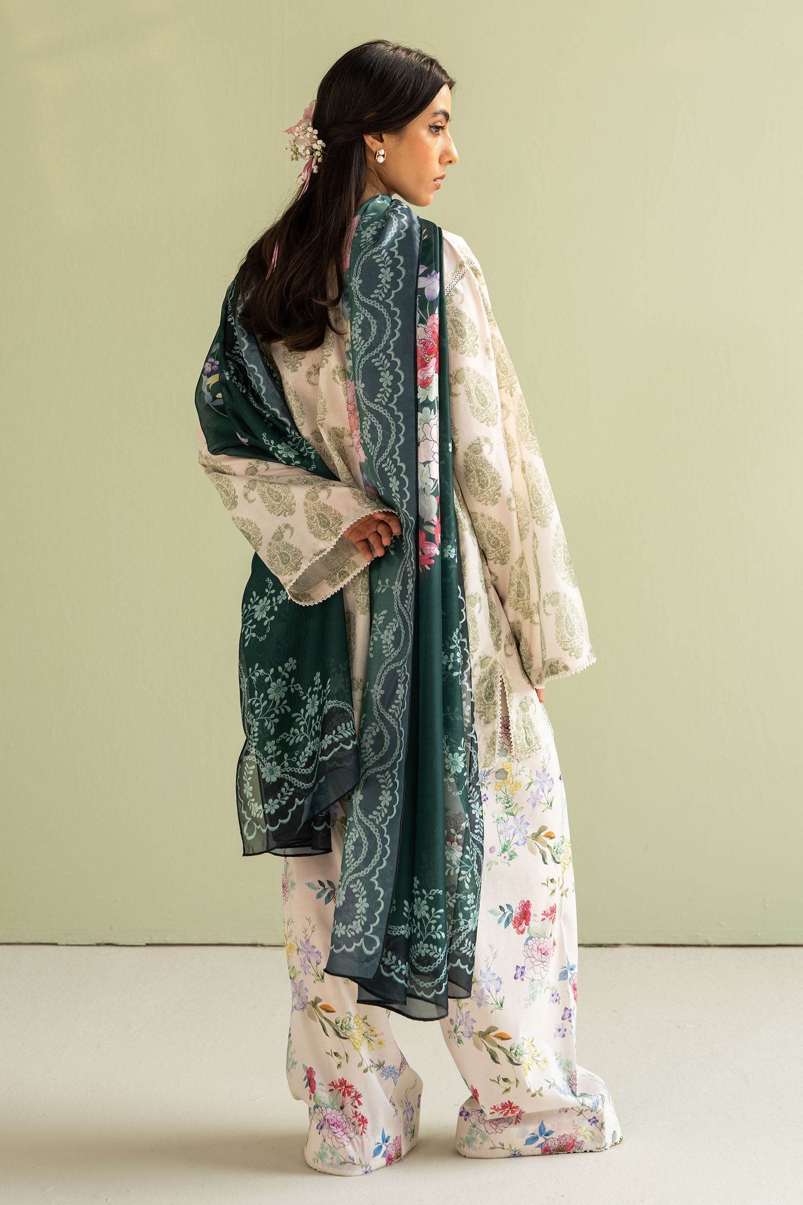 Coco By Zara Shahjahan Digital Printed Lawn Unstitched 3pcs - Jotey