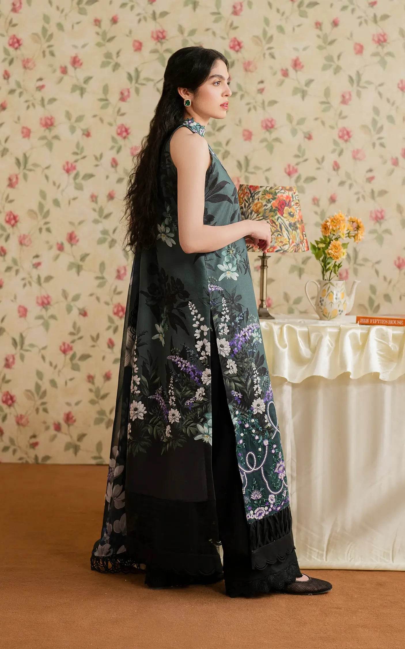Meraki By Asifa And Nabeel Vol-01 Embroidered Lawn Unstitched 3pcs - Jotey