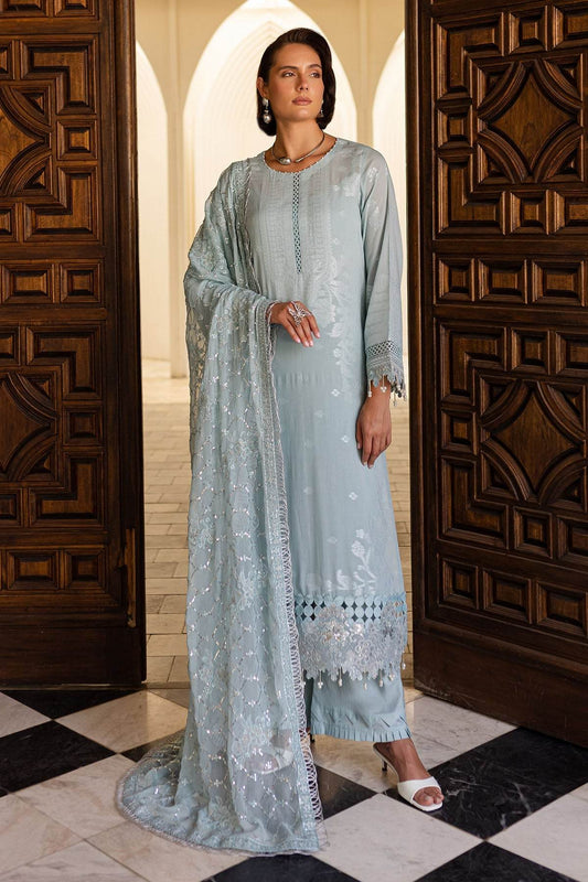 Nureh Exclusive Jacquard Unstitched Lawn 3pcs - Jotey