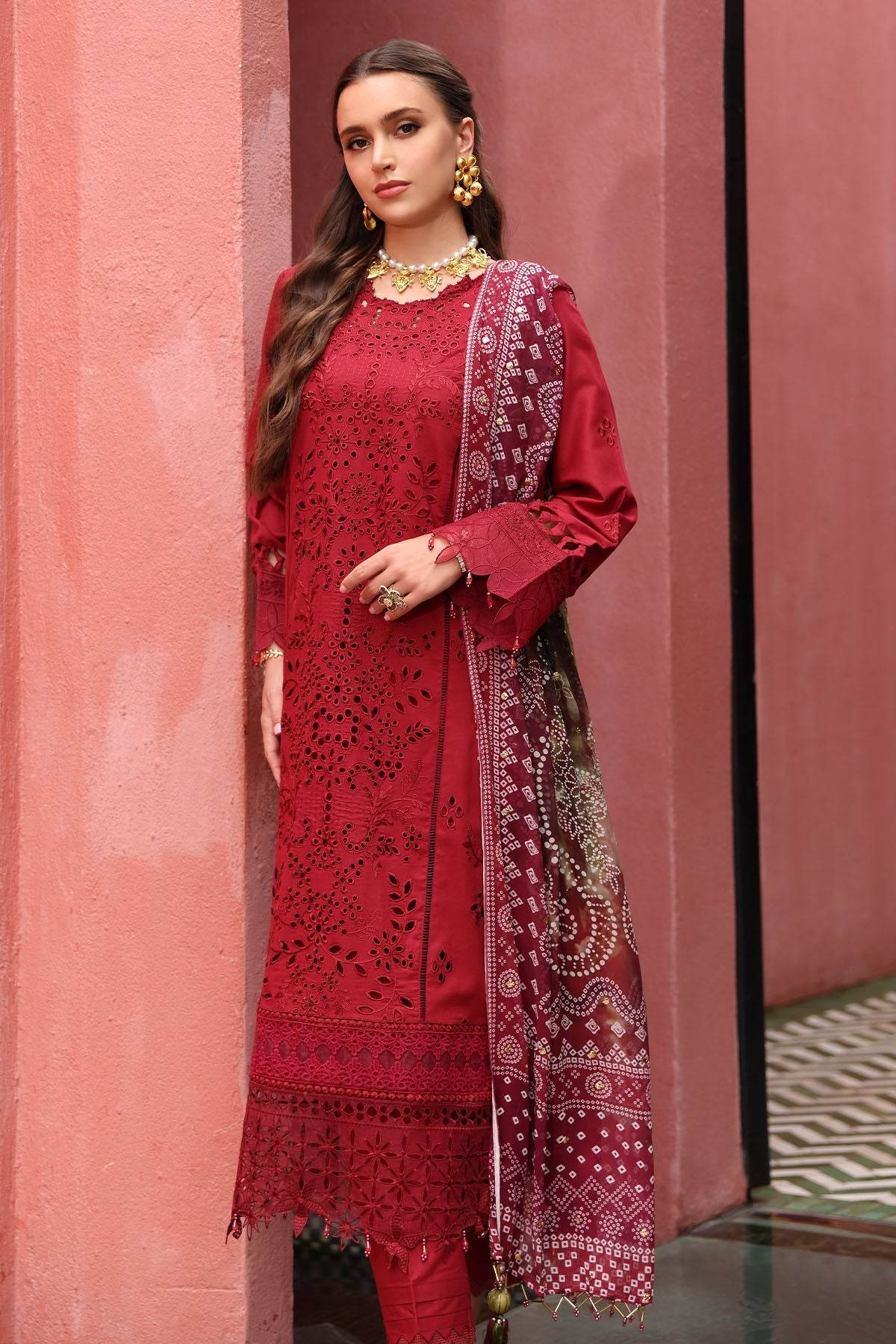 Baazar By Nureh Embroidered Chikankari Lawn Unstitched 3pcs - Jotey