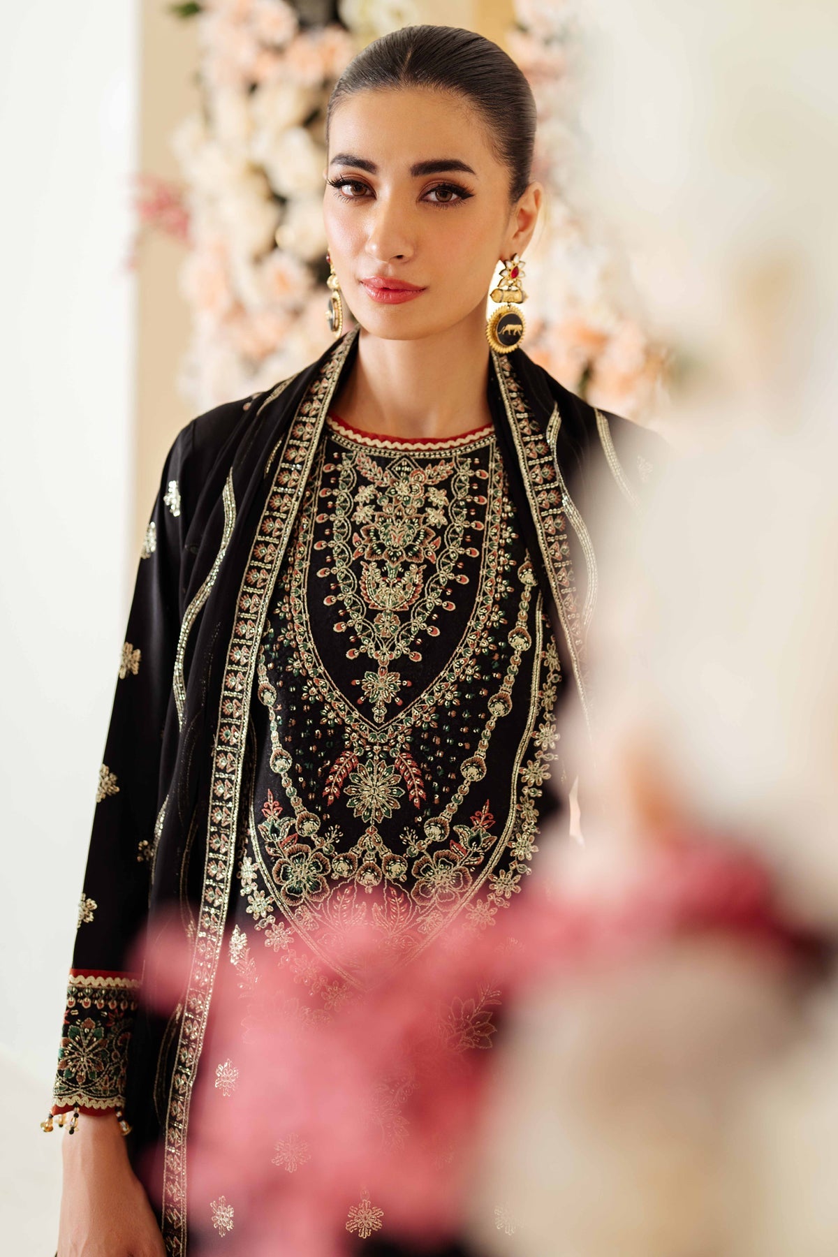 Luxe Raw Silk By Alizeh Embroidered Organza Unstitched 3pcs