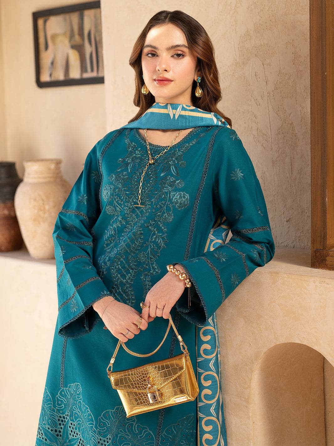 Stella By Mahnur Embroidered Lawn Unstitched 3pcs - Jotey