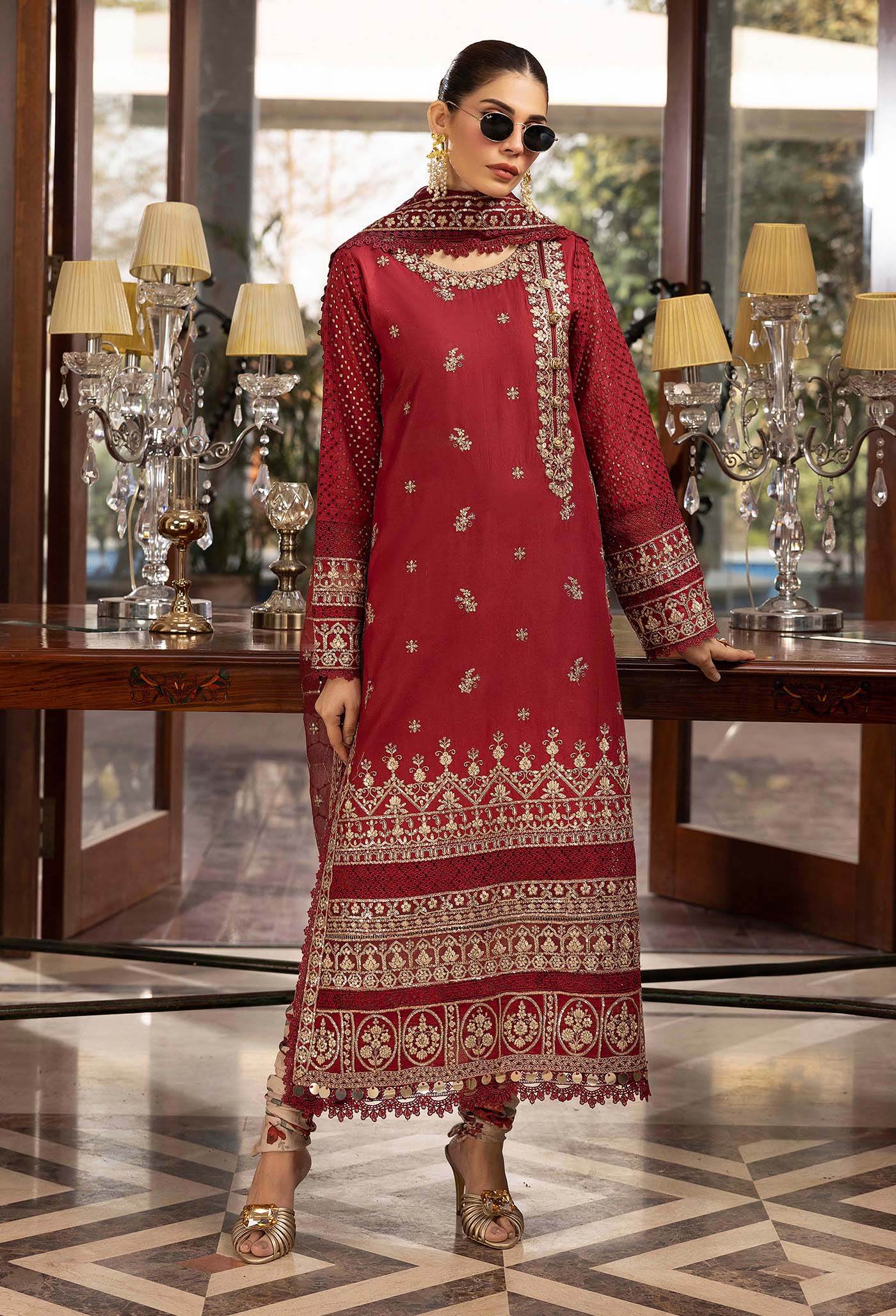 Adans Libas Summer's Dream Embroidered Lawn Unstitched 3 Piece - Jotey