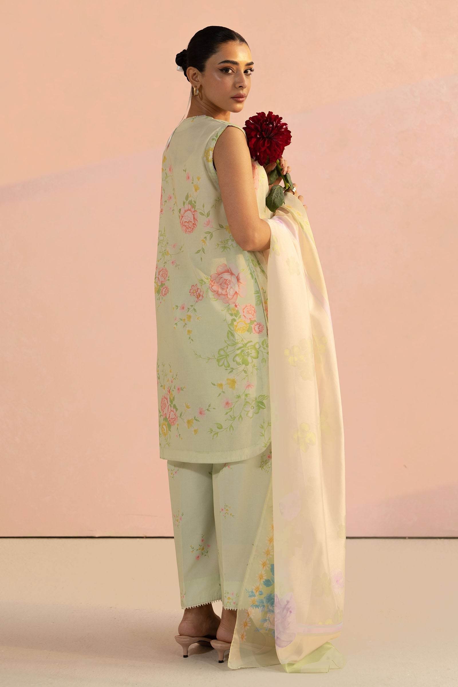 Coco By Zara Shahjahan Digital Printed Lawn Unstitched 3pcs - Jotey