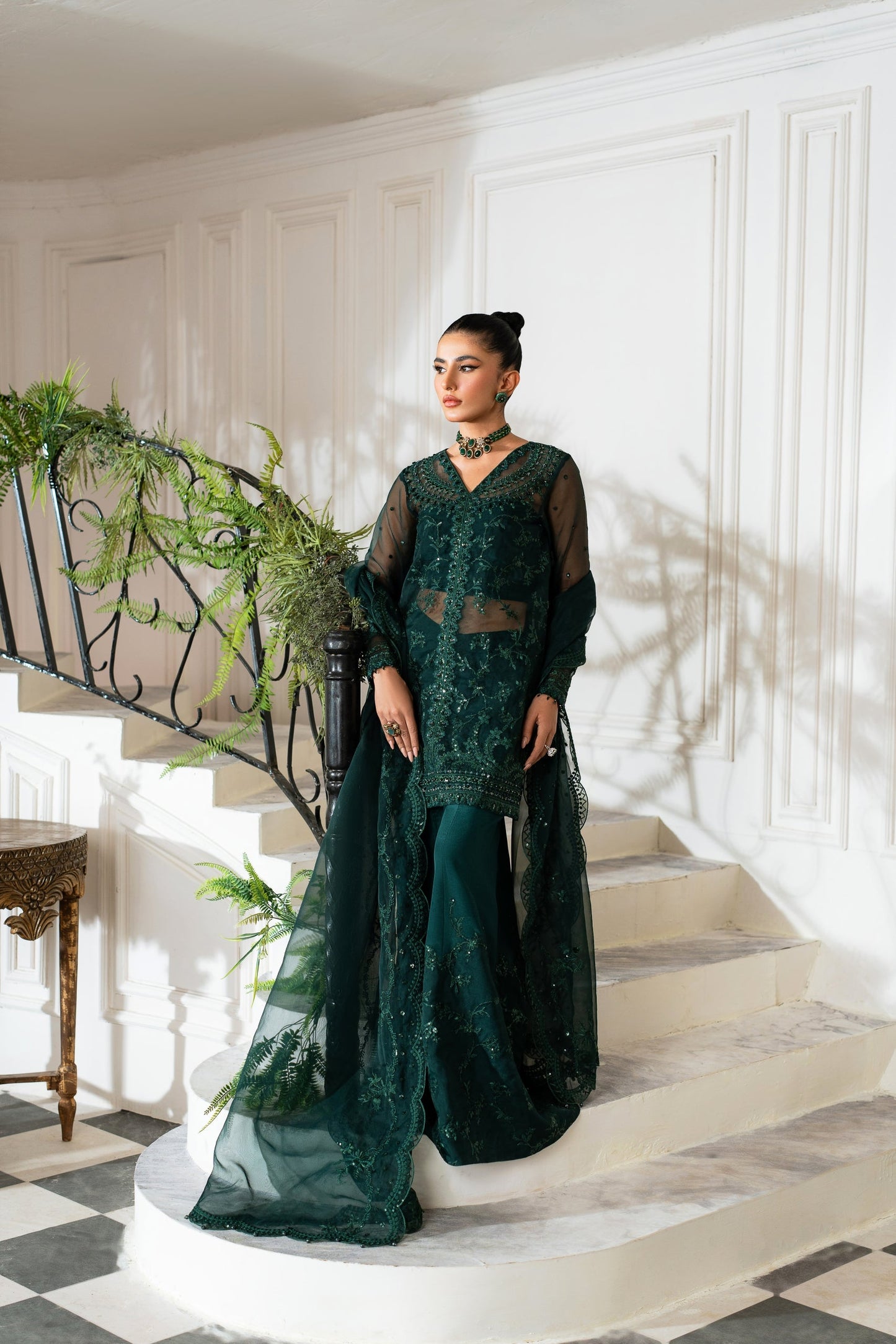 AZZAL MISHRI Luxury  Festive Embroidered Unstitched 3pcs