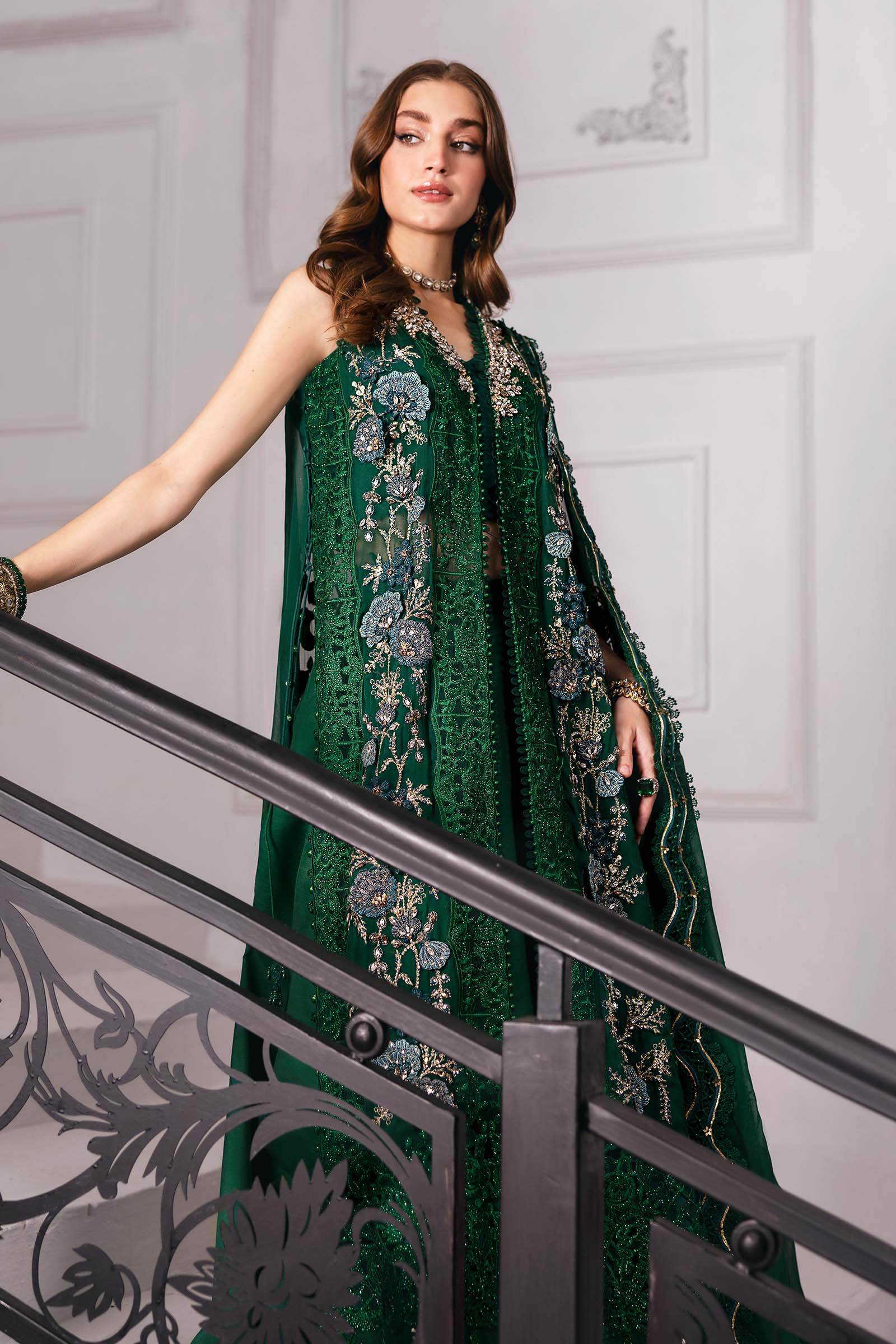 MARIA B. Embroidered Vol-30 Luxury Unstitched 3pcs - Jotey