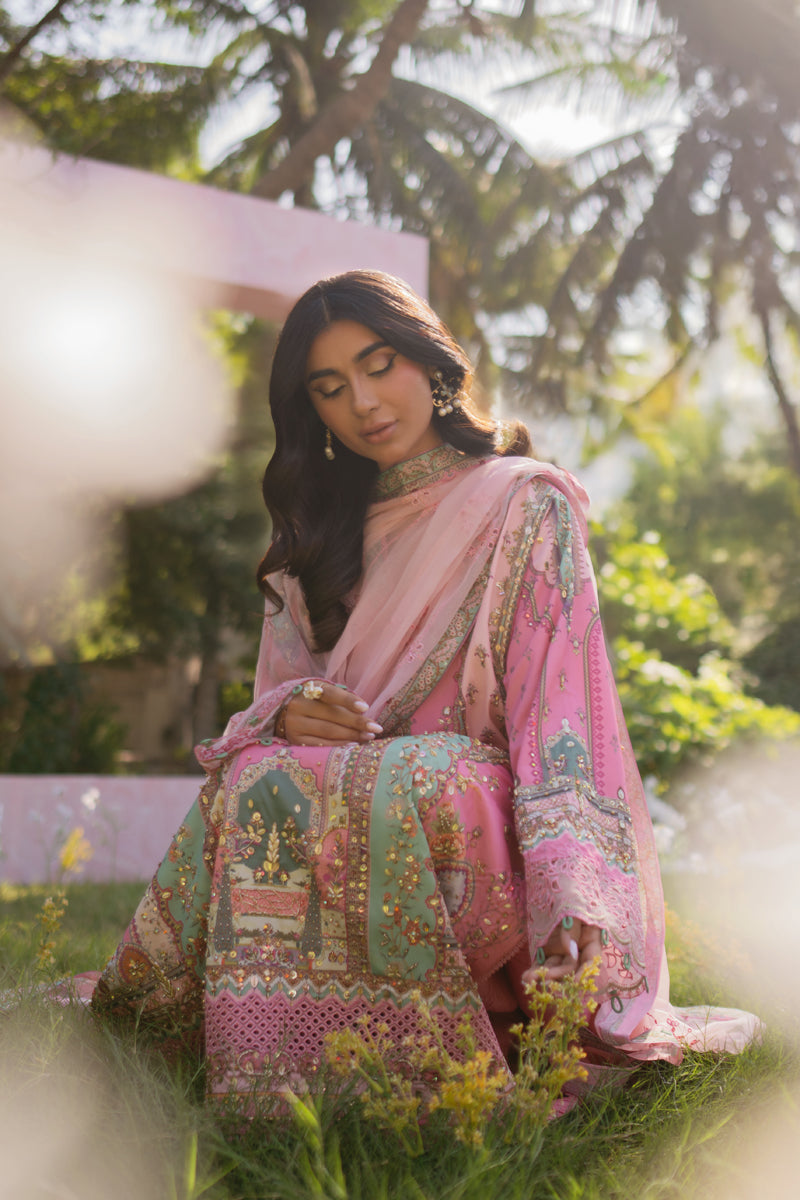 Luxe Silk By Qalamkar Embroidered Unstitched 3pcs
