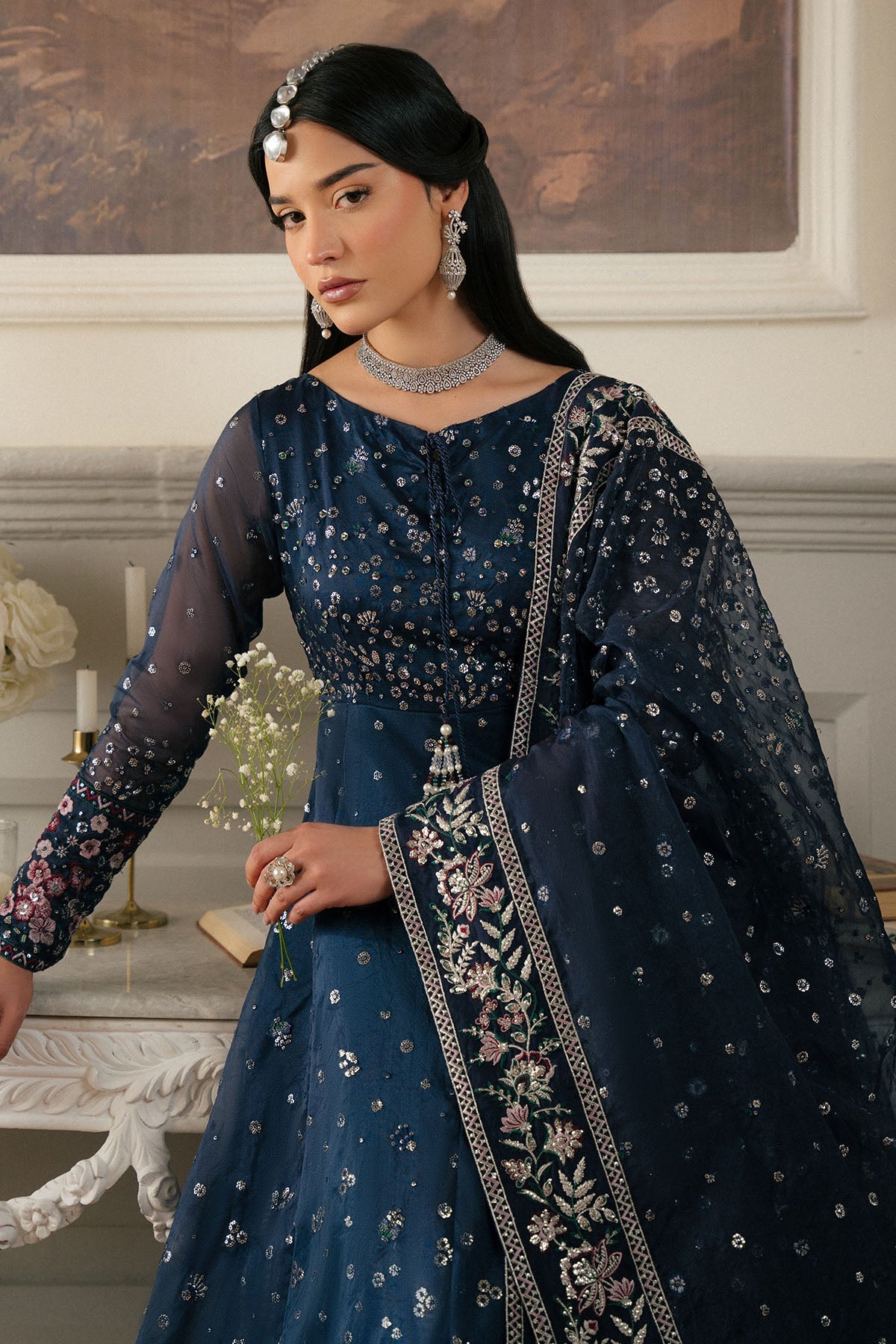 Elanora By Nureh Embroidered Luxury Chiffon Unstitched 3pcs
