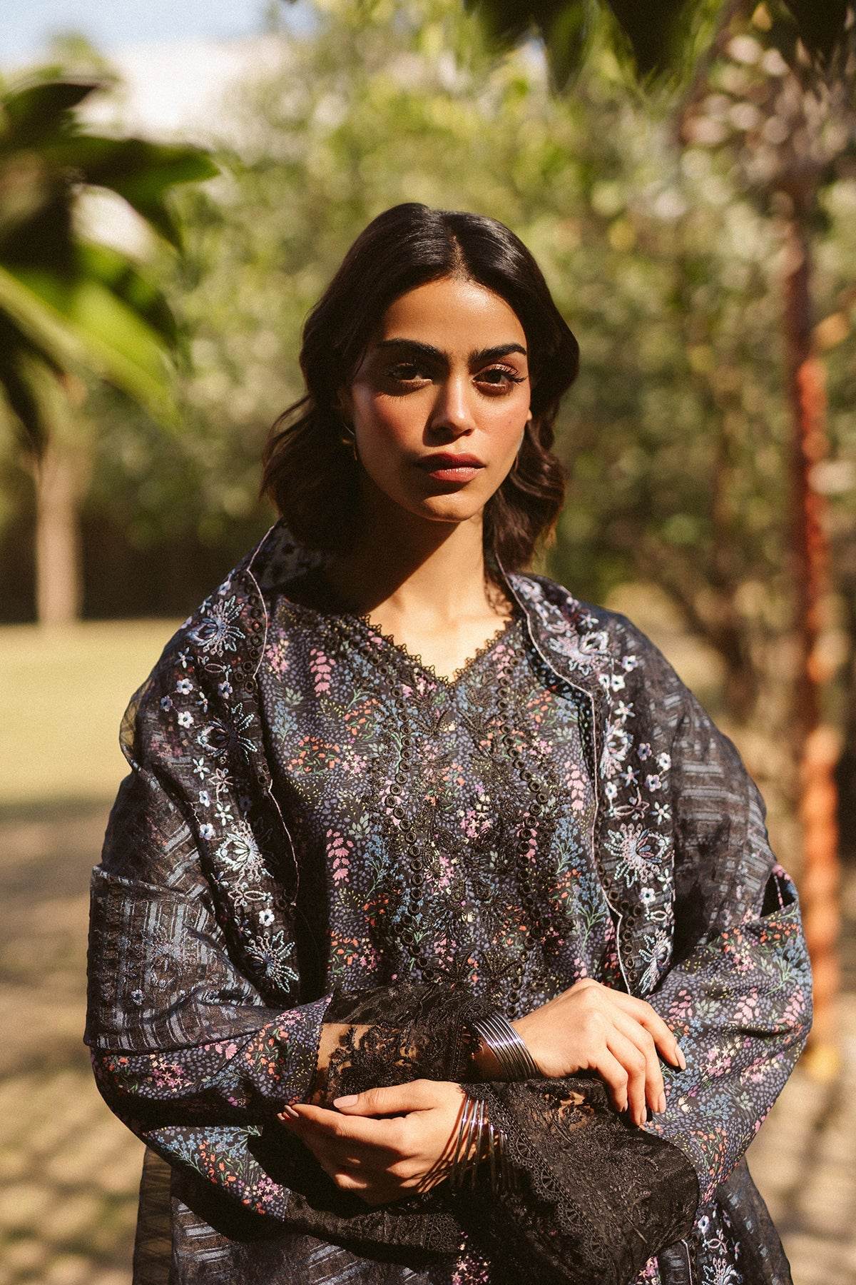 AYZEL Core Collection Embroidered Unstitched Lawn 3pcs - Jotey