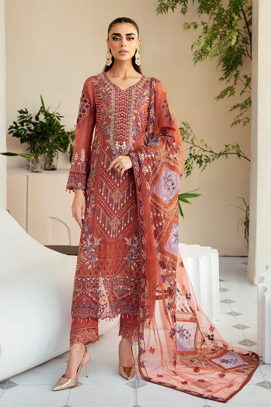 Ramsha Dastoor Chiffon Vol-01 Unstitched 3pcs