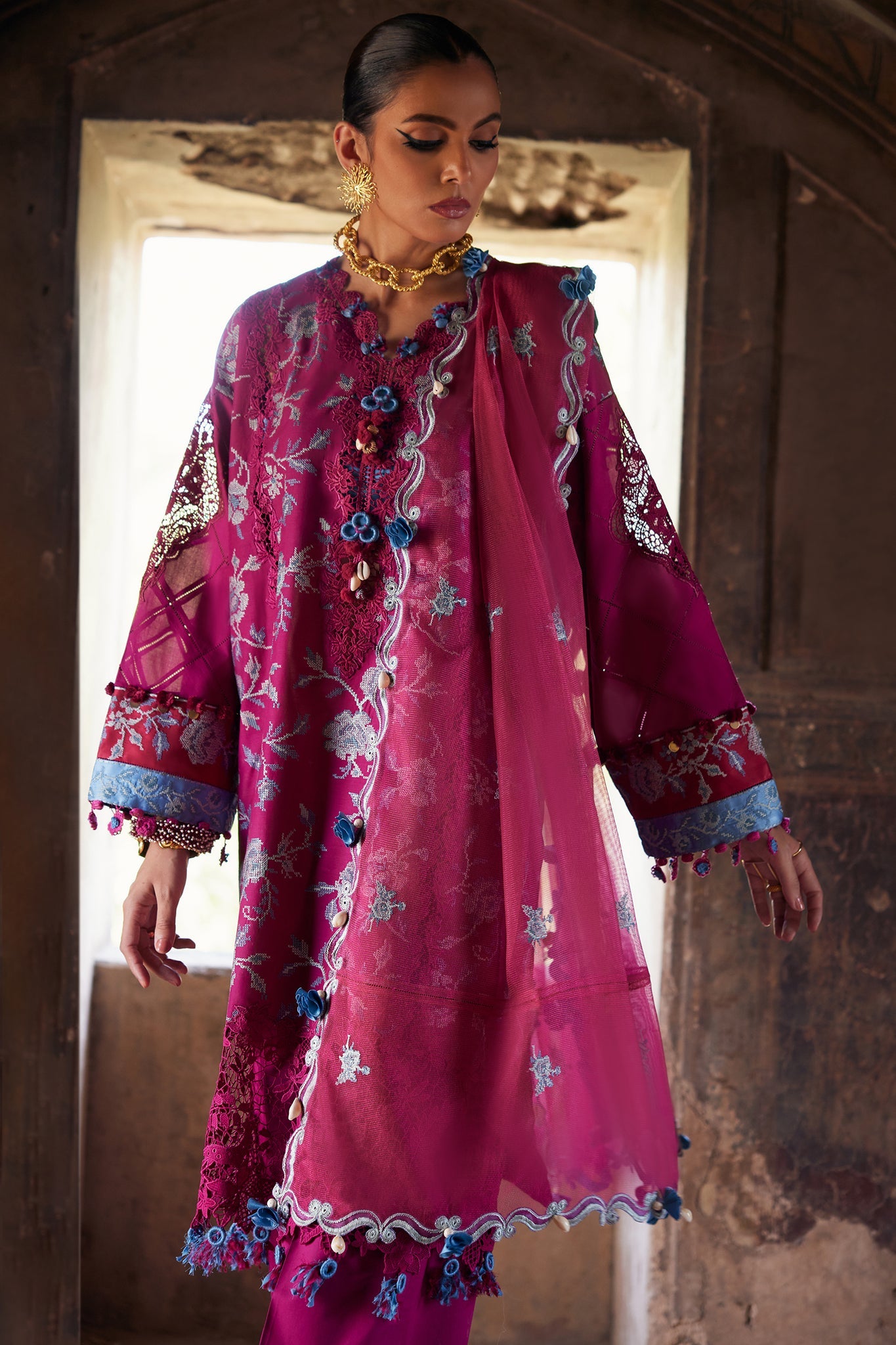 Elan Embroidered Lawn Unstitched 3pcs