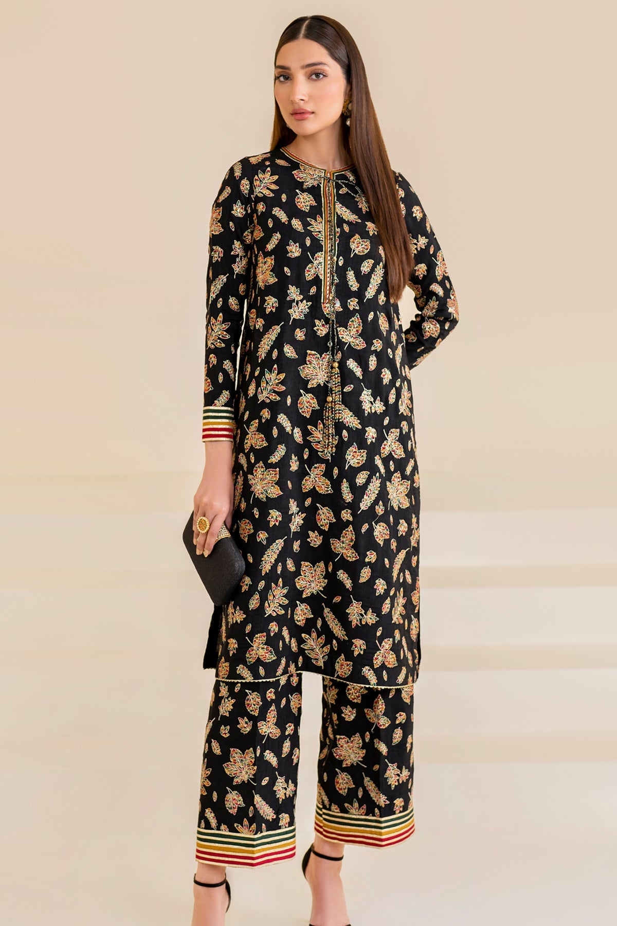 JAZMIN Premium Embroidered Raw Silk Unstitched 3pcs