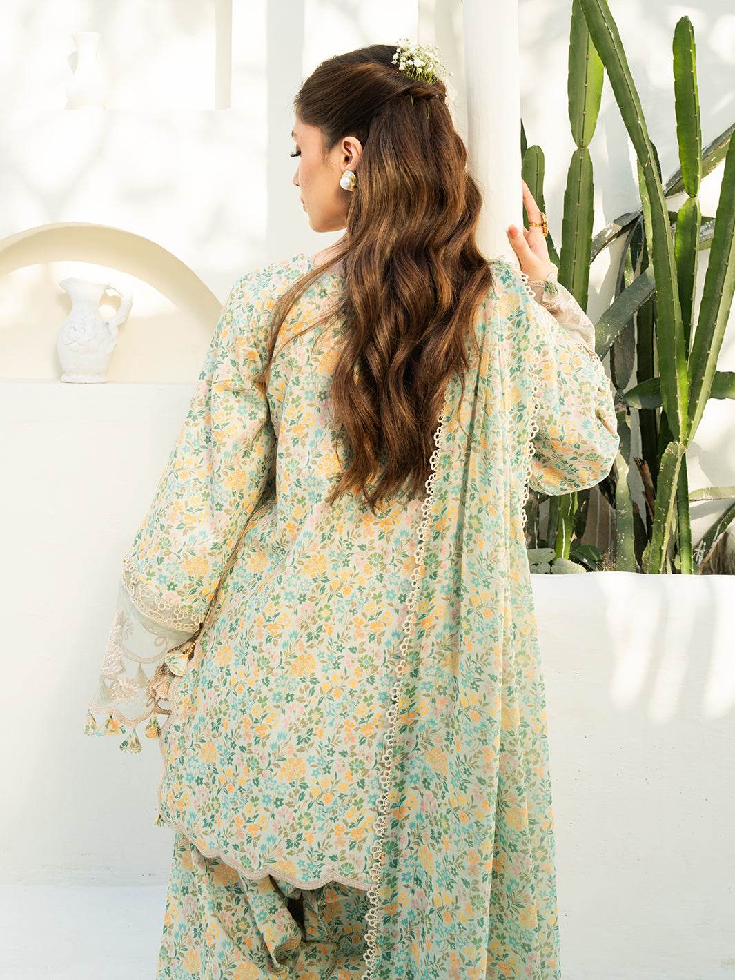 F&F Prints By Faiza Faisal Digital Printed Unstitched Lawn 3pcs - Jotey