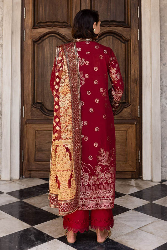 Nureh Exclusive Jacquard Unstitched Lawn 3pcs - Jotey