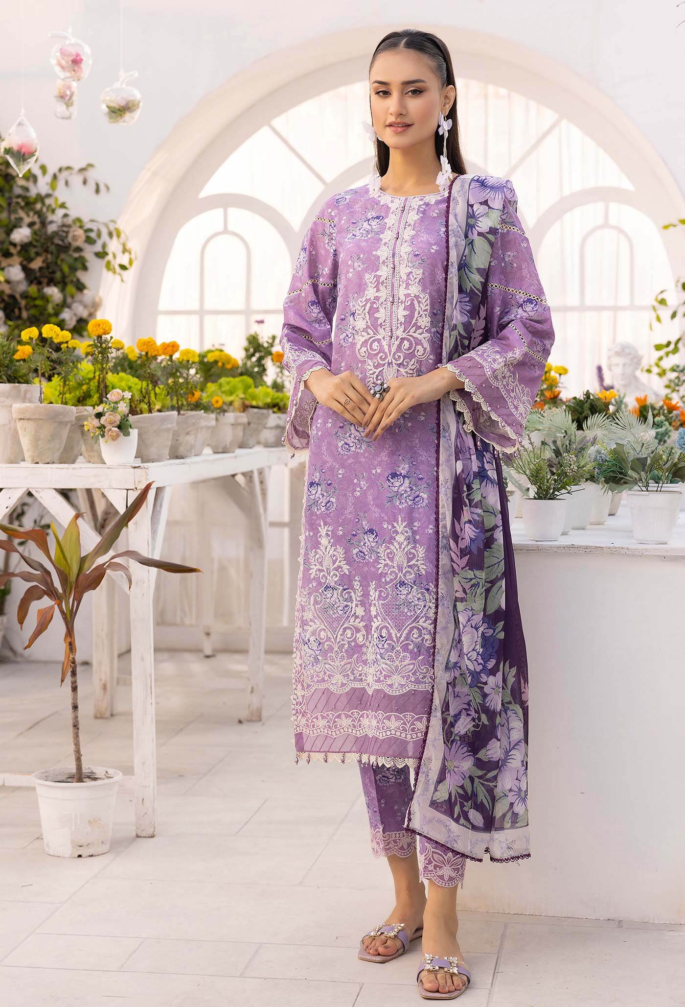 Solana By Adans Libas Printed Lawn Unstitched 3 Piece - Jotey