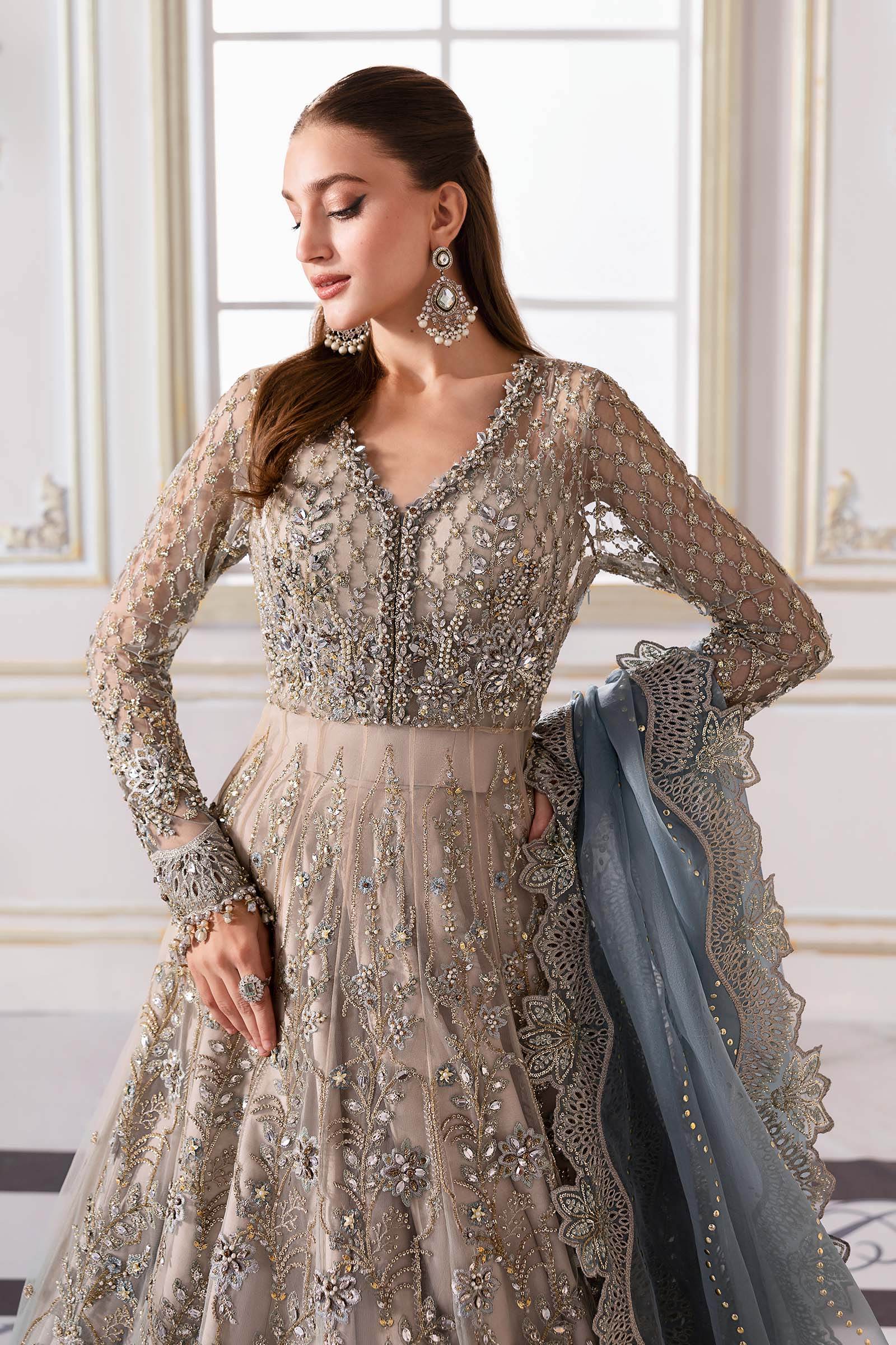 MARIA B. Embroidered Vol-30 Luxury Unstitched 3pcs - Jotey