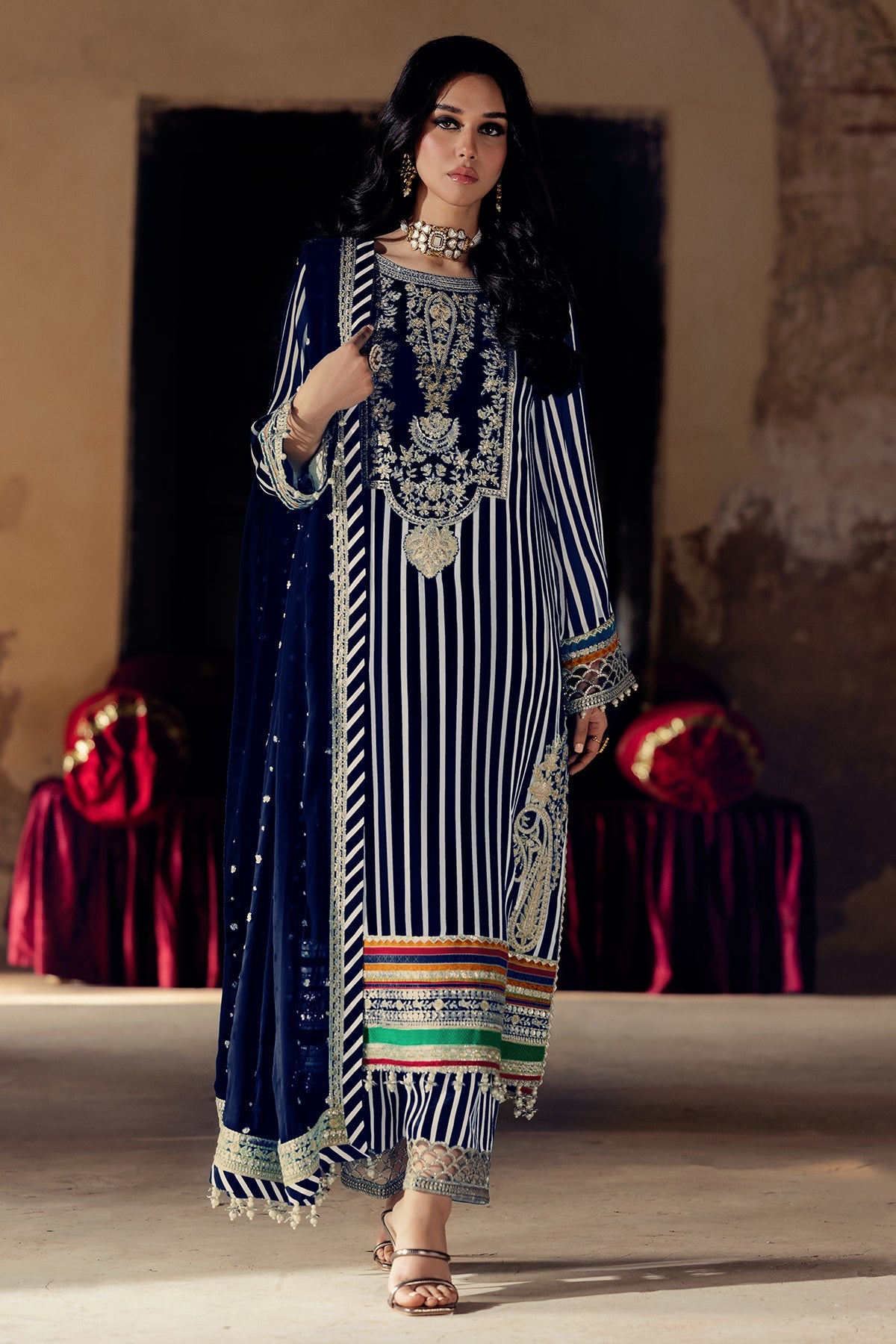 Vasal By Charizma Embroidered Luxury Chiffon Vol-03 Unstitched 3pcs