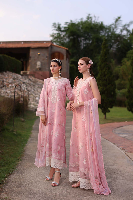 Noor By Saadia Asad Eid Luxe Printkari Embroidered Lawn Unstitched 3pcs