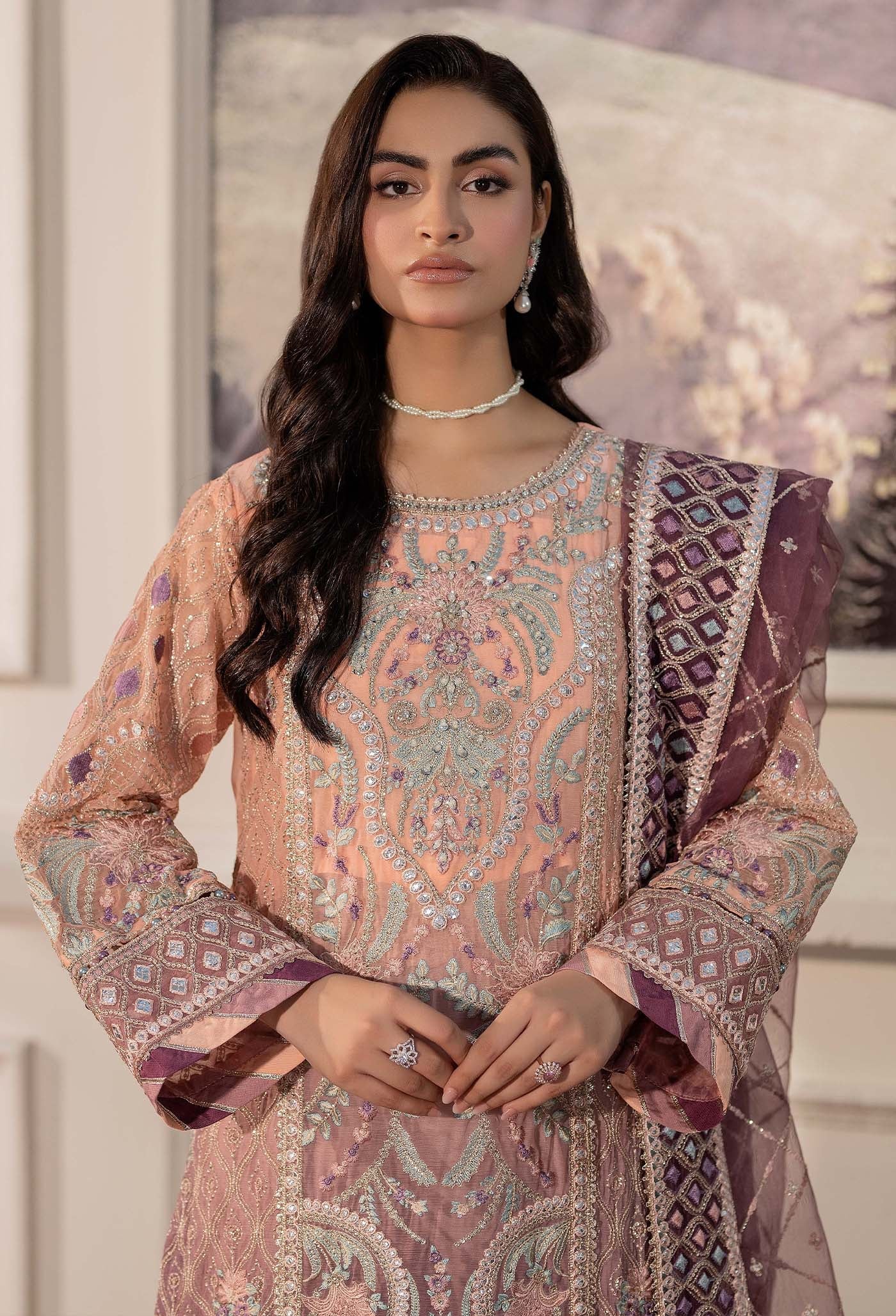 Adan's Libas Traditional Essence Unstitched Semi Formals 3pcs