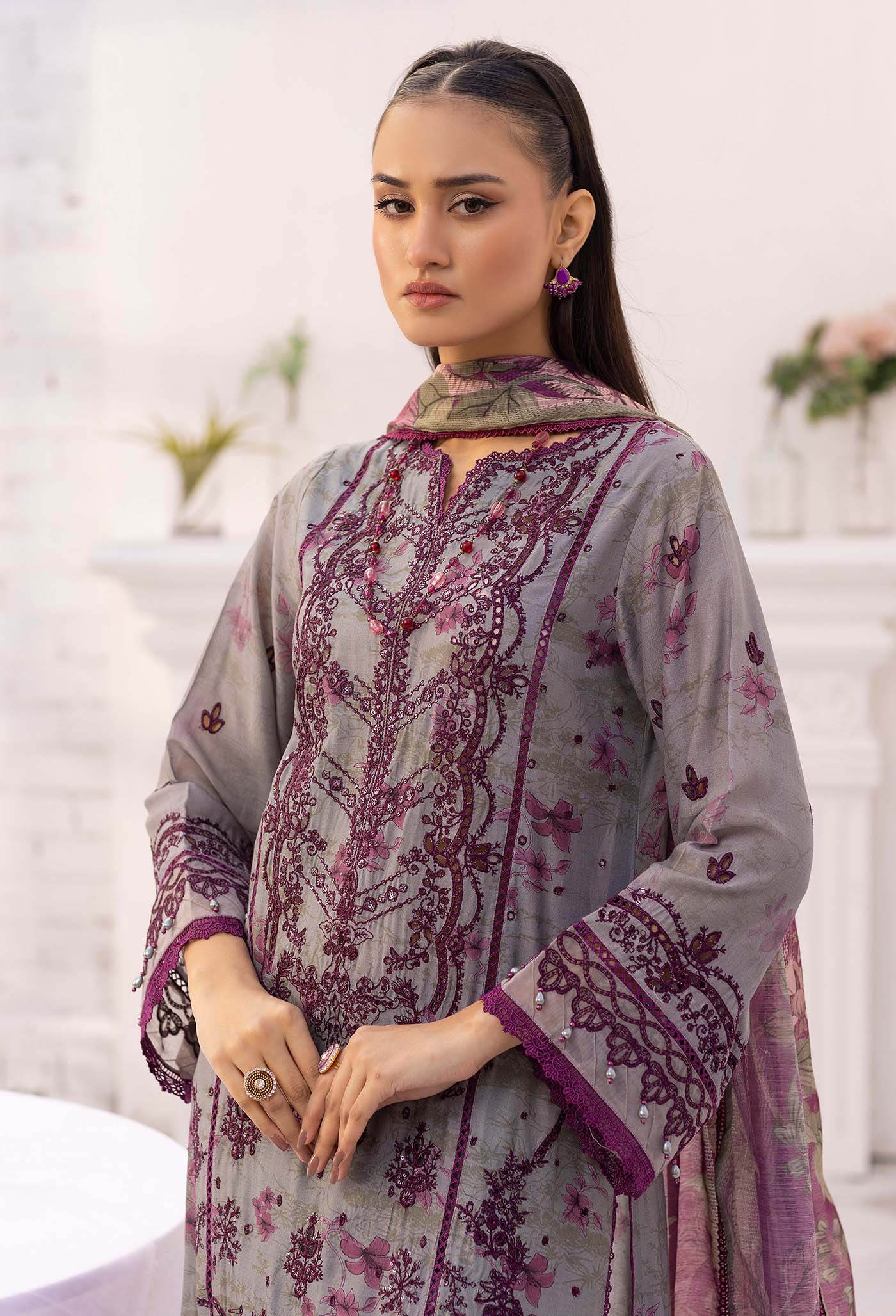 Solana By Adans Libas Printed Lawn Unstitched 3 Piece - Jotey